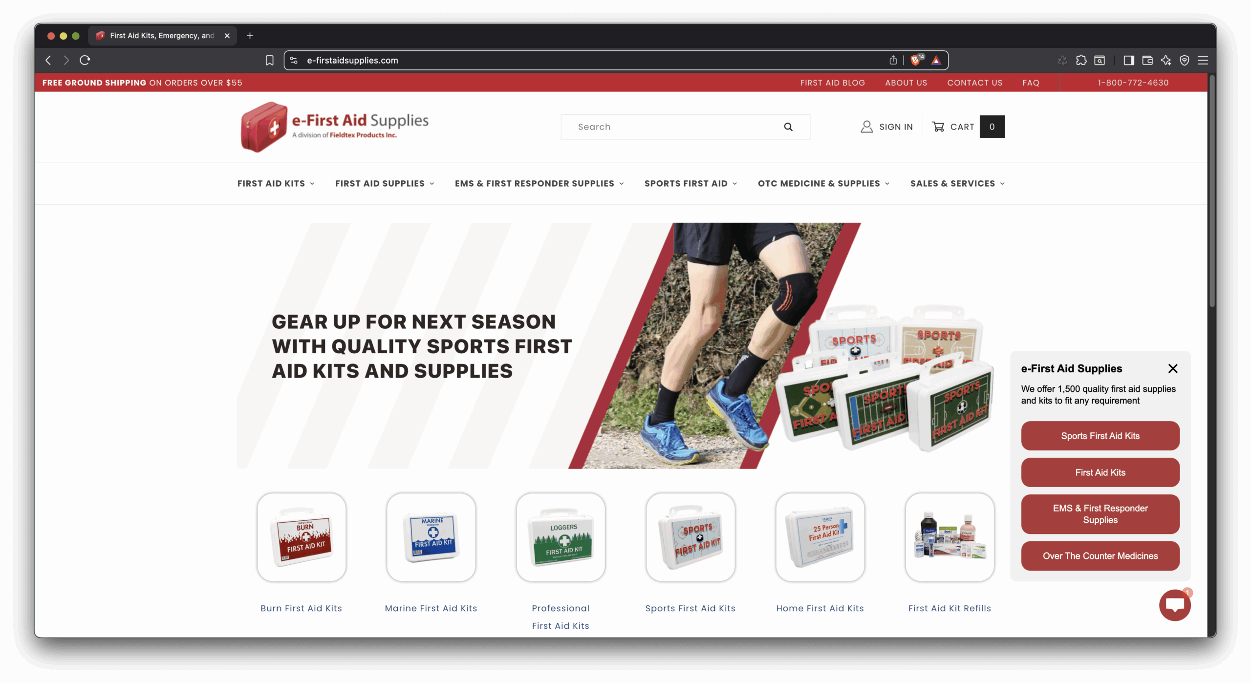 eCommerce portfolio item. We helped e-First Aid Supplies develop a feature to show customers' real-time shipping information